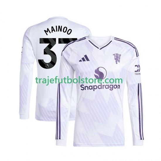 Camiseta 2ª Manchester United Kobbie Mainoo 37 Hombre 2025-2026 ML