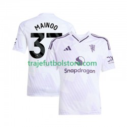 Camiseta 2ª Manchester United Kobbie Mainoo 37 Hombre 2025-2026 Manga Corta