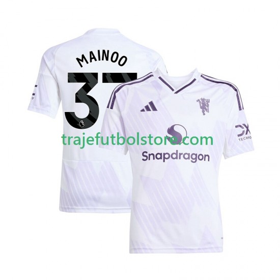 Camiseta 2ª Manchester United Kobbie Mainoo 37 Hombre 2025-2026 Manga Corta