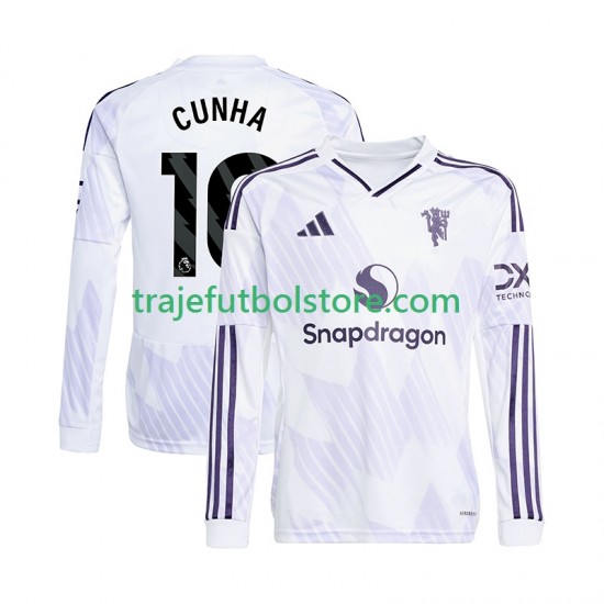 Camiseta 2ª Manchester United Matheus Cunha 10 Hombre 2025-2026 ML