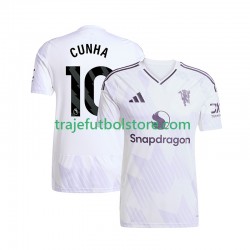 Camiseta 2ª Manchester United Matheus Cunha 10 Hombre 2025-2026 Manga Corta
