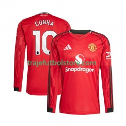 Camiseta 1ª Manchester United Matheus Cunha 10 Hombre 2025-2026 ML