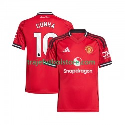 Camiseta 1ª Manchester United Matheus Cunha 10 Hombre 2025-2026 Manga Corta