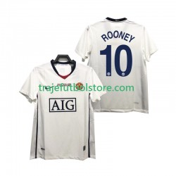 Camiseta 2ª Manchester United ROONEY 10 Champions League 2009 Retro Hombre 2008 Manga Corta