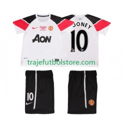 Camiseta 3ª Manchester United ROONEY 10 Champions League 2012 Retro Niño 2011 Manga Corta