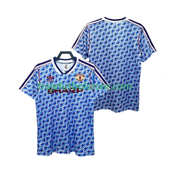 Camiseta 2ª Manchester United 1990 1992 Retro Hombre Manga Corta