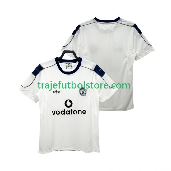 Camiseta 2ª Manchester United 2000 2001 Retro Hombre Manga Corta