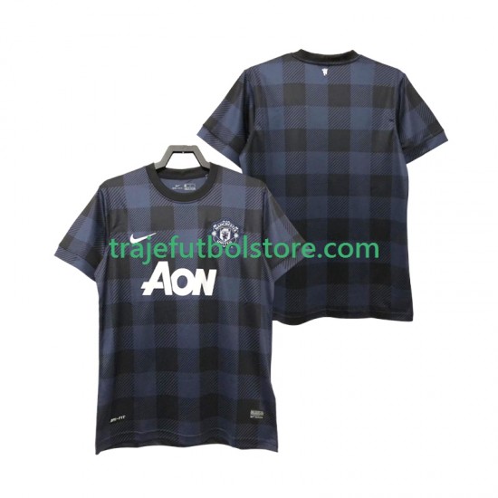 Camiseta 2ª Manchester United 2013 2014 Retro Hombre Manga Corta