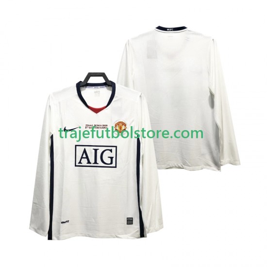 Camiseta 2ª Manchester United Champions League 2009 Retro Hombre 2008 ML