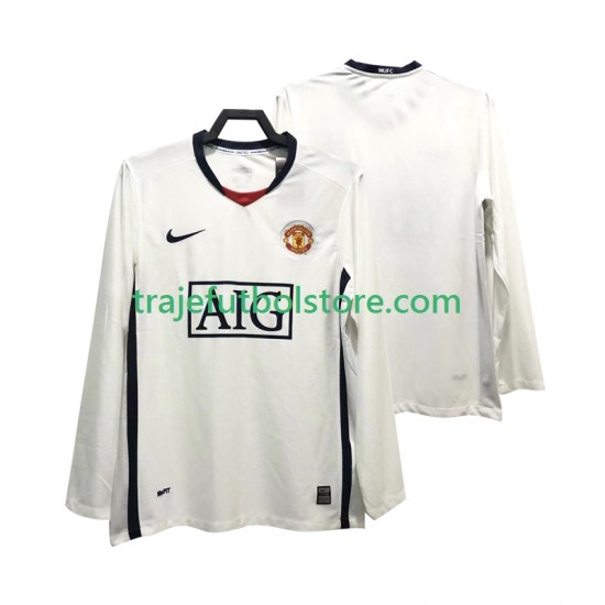 Camiseta 2ª Manchester United Premier League 2009 Retro Hombre 2008 ML