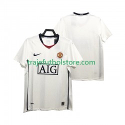 Camiseta 2ª Manchester United Premier League 2009 Retro Hombre 2008 Manga Corta