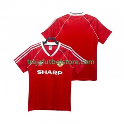 Camiseta 1ª Manchester United 1988 1990 Retro Hombre Manga Corta