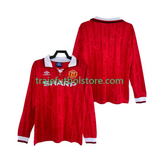 Camiseta 1ª Manchester United 1992 Retro Hombre 1994 ML