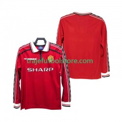 Camiseta 1ª Manchester United Retro Hombre 1998 1999 ML