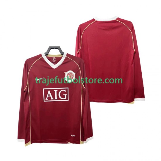 Camiseta 1ª Manchester United 2007 Retro Hombre 2006 ML