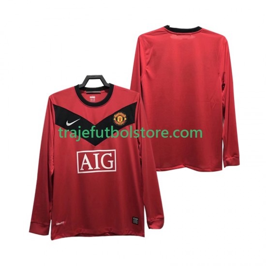 Camiseta 1ª Manchester United 2009 Retro Hombre 2010 ML