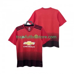 Camiseta 1ª Manchester United 2018 2019 Retro Hombre Manga Corta