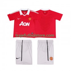 Camiseta 1ª Manchester United Retro Niño 2011 2010 Manga Corta