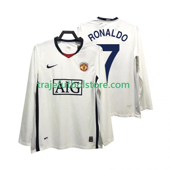 Camiseta 2ª Manchester United Ronaldo 7 Premier League 2009 Retro Hombre 2008 ML