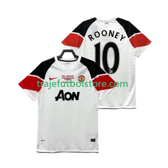 Camiseta 3ª Manchester United Rooney 10 Champions League 2012 Retro Hombre 2011 Manga Corta