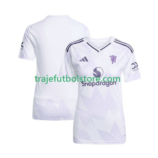 Camiseta 2ª Manchester United Mujer 2025-2026 Manga Corta
