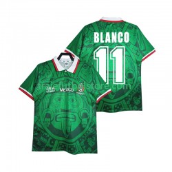 Camiseta 1ª México BLANCO 11 Retro Hombre 1998 Manga Corta
