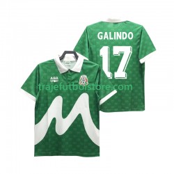Camiseta 1ª México GALINDO 17 1995 Retro Hombre Manga Corta