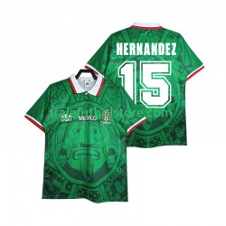 Camiseta 1ª México HERNANDEZ 15 Retro Hombre 1998 Manga Corta