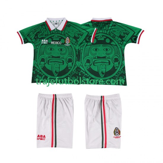 Camiseta 1ª México Retro Niño 1998 Manga Corta