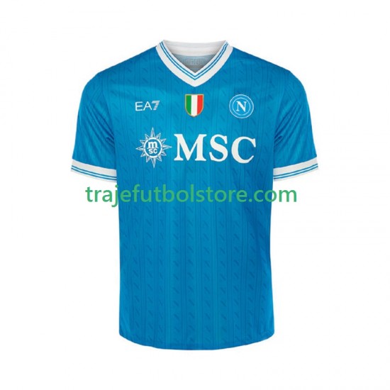 Camiseta 1ª Napoli Hombre 2025-2026 Manga Corta