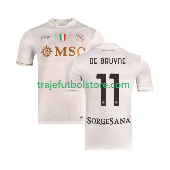 Camiseta 2ª Napoli Kevin De Bruyne 11 Hombre 2025-2026 Manga Corta