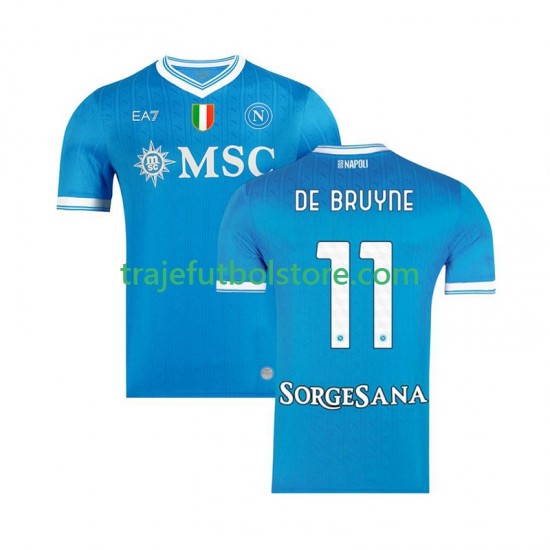 Camiseta 1ª Napoli Kevin De Bruyne 11 Hombre 2025-2026 Manga Corta