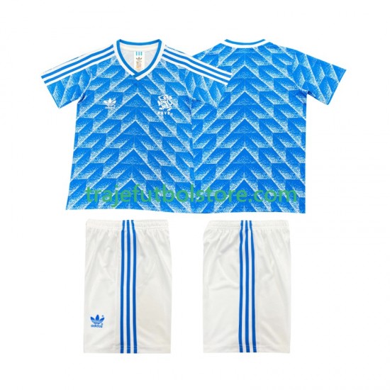 Camiseta 2ª Países Bajos 1988 Retro Niño Manga Corta