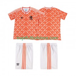 Camiseta 1ª Países Bajos 1988 Retro Niño Manga Corta