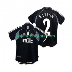 Camiseta 2ª Newcastle United BARTON 2 2000 2001 Retro Hombre Manga Corta