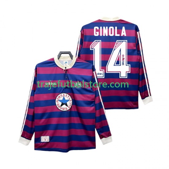 Camiseta 2ª Newcastle United GINOLA 14 1995 1997 Retro Hombre ML