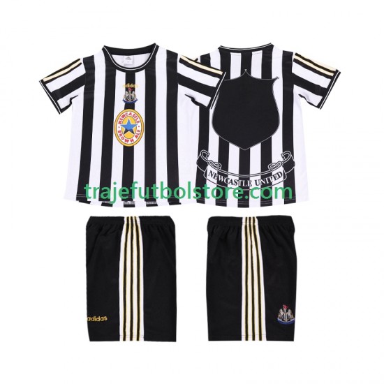 Camiseta 1ª Newcastle United 1997 Retro Niño 1999 Manga Corta