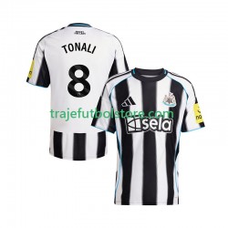 Camiseta 1ª Newcastle United Sandro Tonali 8 Hombre 2025-2026 Manga Corta