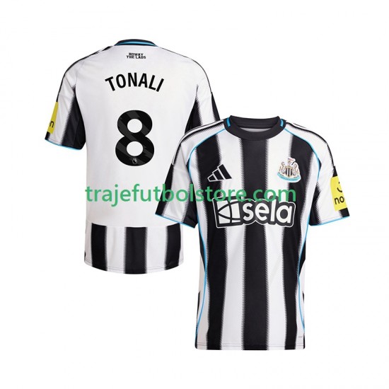 Camiseta 1ª Newcastle United Sandro Tonali 8 Hombre 2025-2026 Manga Corta