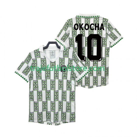 Camiseta 2ª Nigeria OKOCHA 10 Retro Hombre 1994 Manga Corta