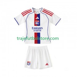 Camiseta 1ª Olympique de Lyon Niño 2025-2026 Manga Corta