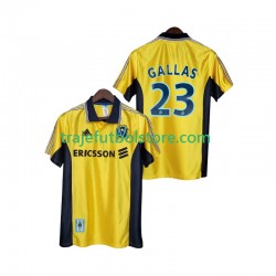 Camiseta 3ª Olympique de Marsella Gallas 23 Retro Hombre 1998 1999 Manga Corta