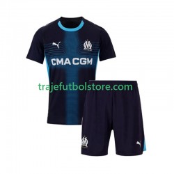 Camiseta 2ª Olympique de Marsella Niño 2025-2026 Manga Corta