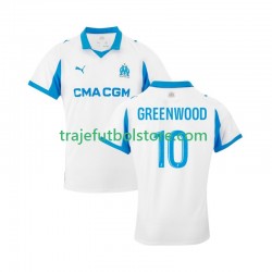 Camiseta 1ª Olympique de Marsella Mason Greenwood 10 Hombre 2025-2026 Manga Corta
