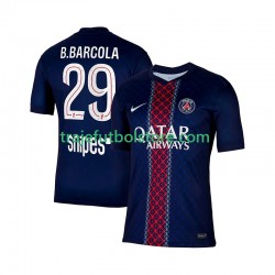 Camiseta 1ª Paris Saint-Germain Bradley Barcola 29 Hombre 2025-2026 Manga Corta