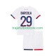 Camiseta 2ª Paris Saint-Germain Bradley Barcola 29 Niño 2025-2026 Manga Corta