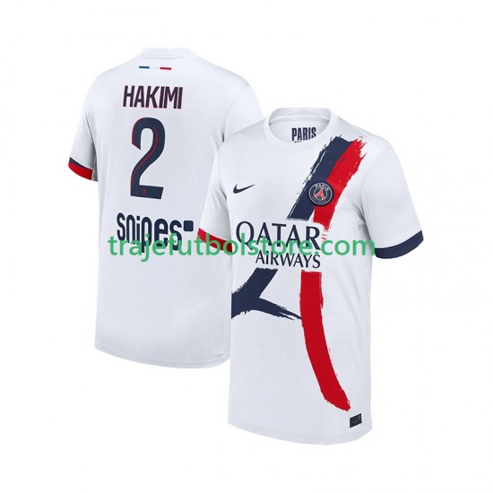Camiseta 2ª Paris Saint-Germain Hakimi 2 Hombre 2025-2026 Manga Corta