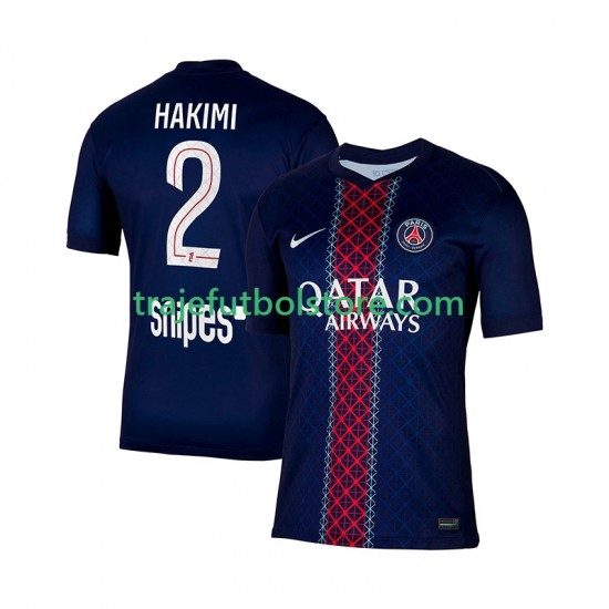 Camiseta 1ª Paris Saint-Germain Hakimi 2 Hombre 2025-2026 Manga Corta