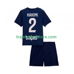 Camiseta 1ª Paris Saint-Germain Hakimi 2 Niño 2025-2026 Manga Corta