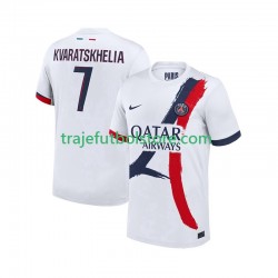 Camiseta 2ª Paris Saint-Germain Khvicha Kvaratskhelia 7 Hombre 2025-2026 Manga Corta